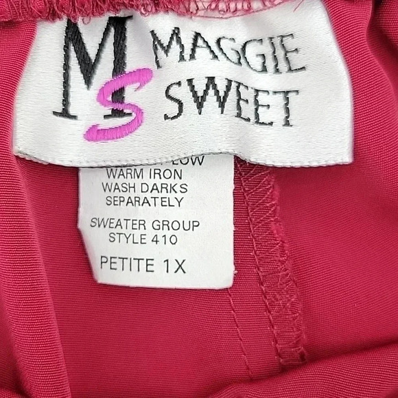 Maggie Sweet Burgundy Pants Size 1X - Picture 8 of 8